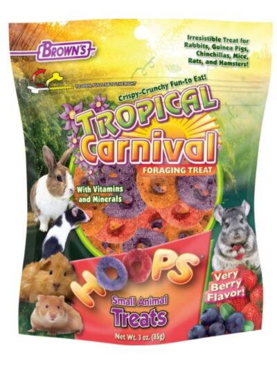 Tropical Carnival Hoops Small Animal Treats 3oz.