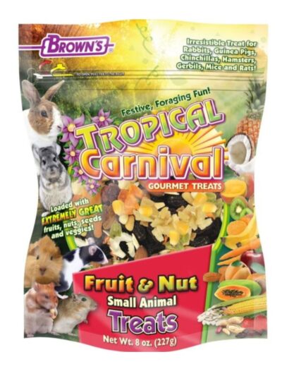 Tropical Carnival Fruit & Nut Small Animal Treats 8oz.
