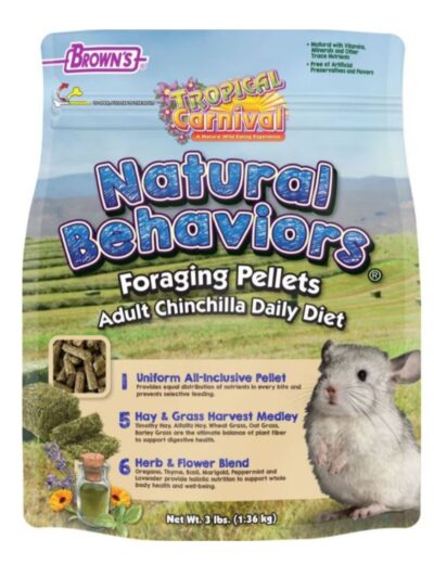 Tropical Carnival Foraging Pellets Chinchilla Food 3 Lb