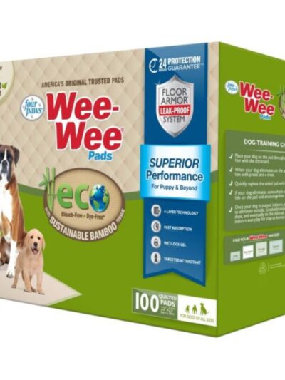 Four Paws WeeWee Superior Performance Eco Bamboo Dog Pee Pads 1ea/22 in X 23 in 100 ct