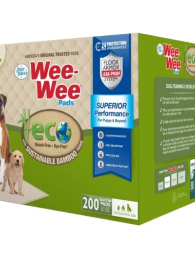 Four Paws WeeWee Superior Performance Eco Bamboo Dog Pee Pads 1ea/22 in X 23 in 200 ct
