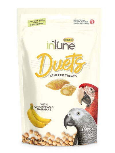 Intune Duets Treats For Parrots And Macaws Banana 3oz.