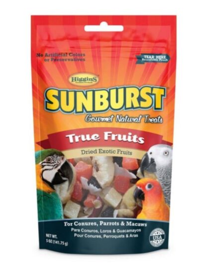 Sunburst Gourmet Natural Avian Treat True Fruits 5oz.