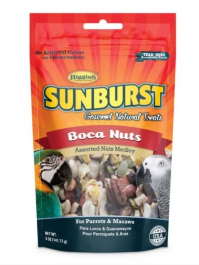 Sunburst Gourmet Natural Avian Treat Boca Nuts 5oz.