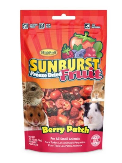 Higgins Sunburst Freeze Dried Fruit Small Animal Treat Berry Patch .52oz.