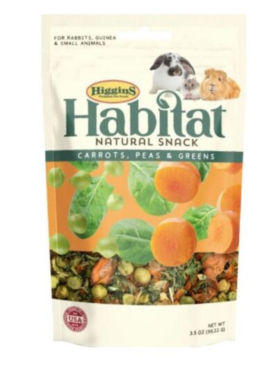 Higgins Higgins Habitat Small Animal Treats Carrot/Pea 3.5oz.