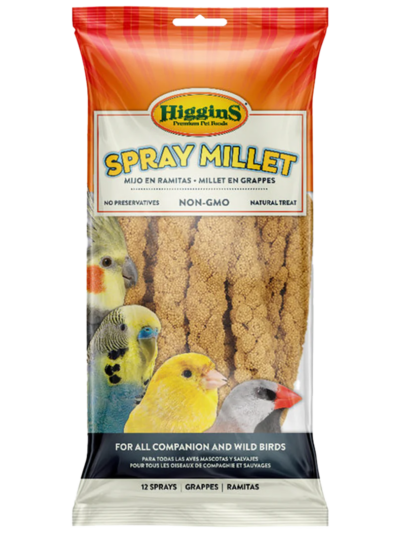 Higgins Spray Millet Natural Avian Treat 25 Lb