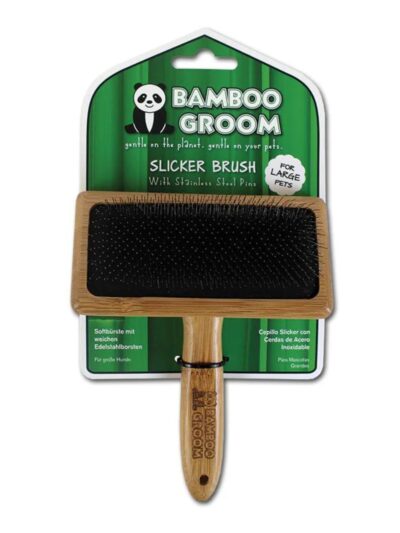 Bamboo Groom Slicker Brush Large