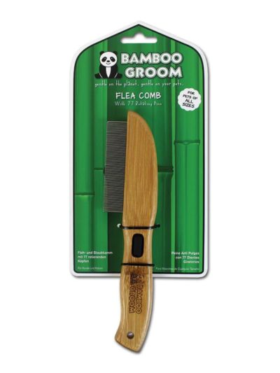 Bamboo Groom Rotating Flea Comb