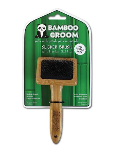 Bamboo Groom Slicker Brush Small