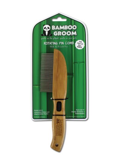 Bamboo Groom Rotating Pin Comb