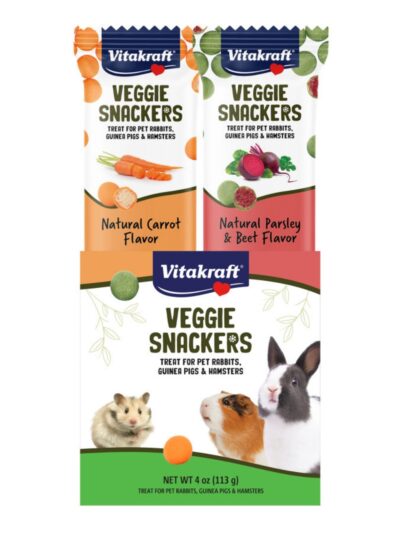 Vitakraft Veggie Snackers Carrot Parsley Beet Small Animal Treat 1ea/4 oz