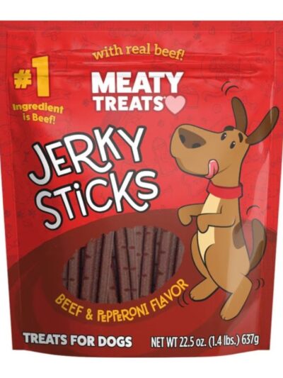 Meaty Treats Jerky Sticks Beef/Pepperoni 22.5oz.