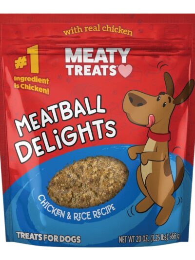 Meaty Treats Meatball Delights Chicken/Rice 20oz.