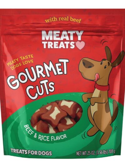 Meaty Treats Gourmet Cuts Beef/Rice 25oz.