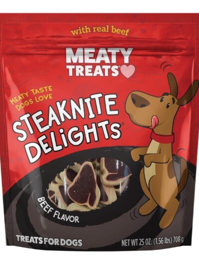 Meaty Treats Steaknite Delights Beef 25oz.