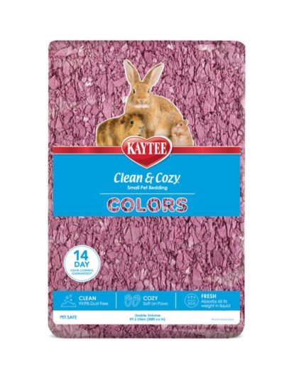 Kaytee Clean Cozy Colors Bedding Plum, 1ea/49.2 l