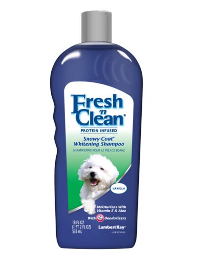 Fresh N Clean Protein Infused Snowy Coat Whitening Shampoo 1ea/18 fl oz
