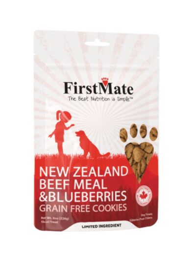 Firstmate Dog Grain Free Beef Blueberry Treat 8Oz