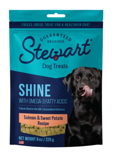 Stewart Shine w/Omega3 Freeze Dried Dog Treats for Healthy Coat Salmon & Sweet Potato, 1ea/8oz.