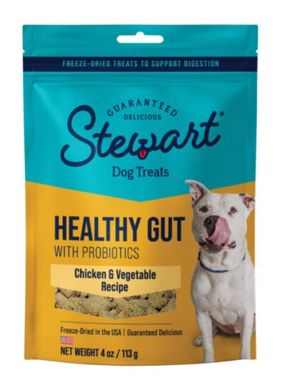 Stewart Healthy Gut Freeze Dried Dog Treats Chicken & Vegetables, 1ea/4oz.