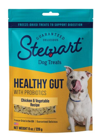 Stewart Healthy Gut Freeze Dried Dog Treats Chicken & Vegetables, 1ea/8oz.