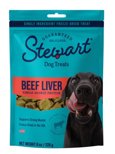 Stewart Single Ingredient Freeze Dried Dog Treats Beef Liver, 1ea/8oz.