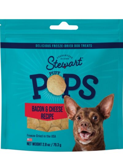 Stewart Puff Pops Freeze Dried Dog Treats Bacon & Cheese, 1ea/2.8oz.