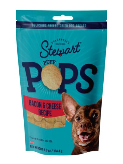 Stewart Puff Pops Freeze Dried Dog Treats Bacon & Cheese, 1ea/5.8oz.