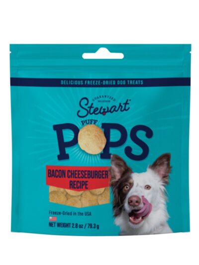 Stewart Puff Pops Freeze Dried Dog Treats Bacon Cheeseburger, 1ea/2.8oz.