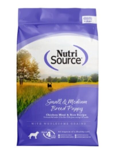NutriSource Small & Medium Breed Puppy Dry Dog Food Chicken & Rice 4lb