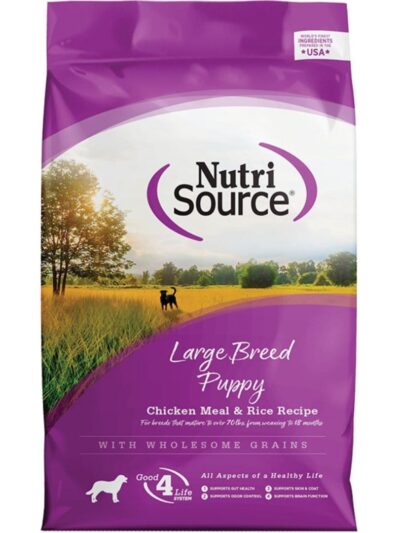 NutriSource Large Breed Puppy Dry Dog Food Chicken & Rice 4lb