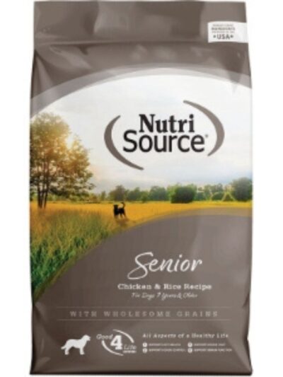 NutriSource Senior Dry Dog Food Chicken & Rice 12lb