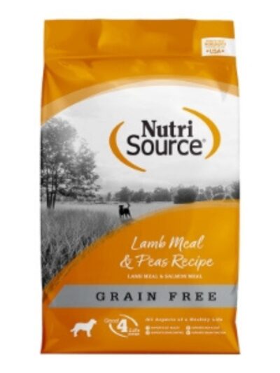 NutriSource Grain Free Dry Dog Food Lamb Meal & Peas 12lb