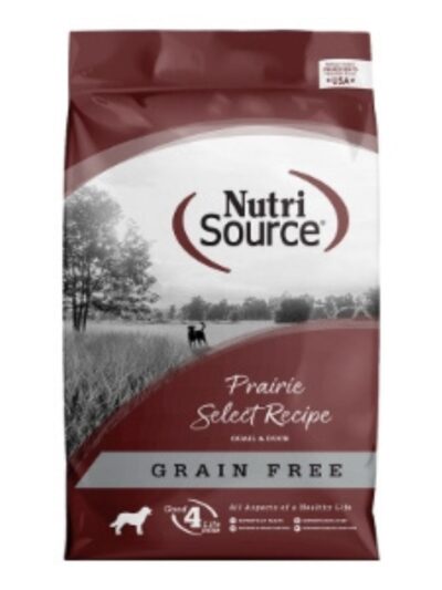 NutriSource Select Recipe Grain Free Dry Dog Food Prarie Select 12lb