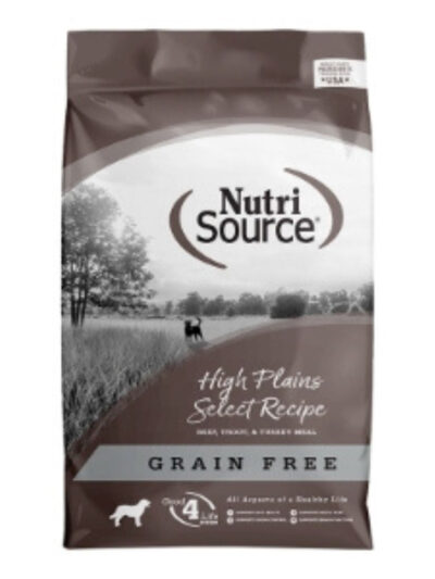 NutriSource Select Recipe Grain Free Dry Dog Food High Plains Select 4lb