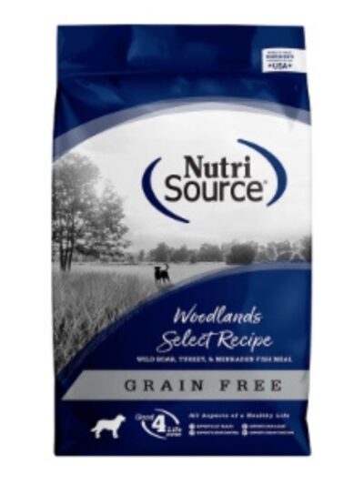 NutriSource Select Recipe Grain Free Dry Dog Food Woodlands Select 12lb