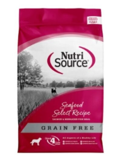 NutriSource Select Recipe Grain Free Dry Dog Food Seafood Select 12lb