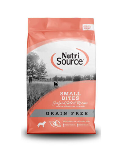 Nutrisource Dog Grain Free Small Bites Seafood Select Salmon 15Lb