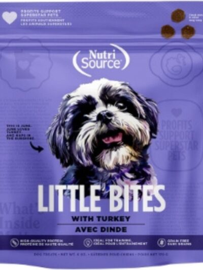 Nutrisource Dog Little Bites Grain Free Turkey 6Oz