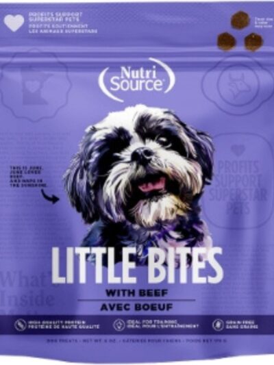 Nutrisource Dog Little Bites Grain Free Beef 6Oz