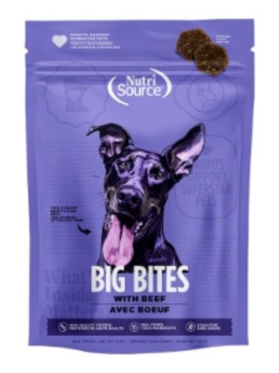 Nutrisource Dog Big Bites Grain Free Beef 14Oz