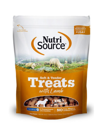 Nutrisource Dog Soft Tender Treat Lamb 14oz.
