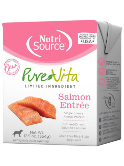 Pure Vita Dog Grain Free Salmon Entree 12.5oz. (Case of 12)