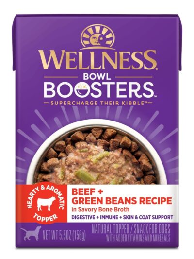 Wellness Bowl Boosters 5.5oz. Beef Green Beans Hearty Topper (Case of 12)
