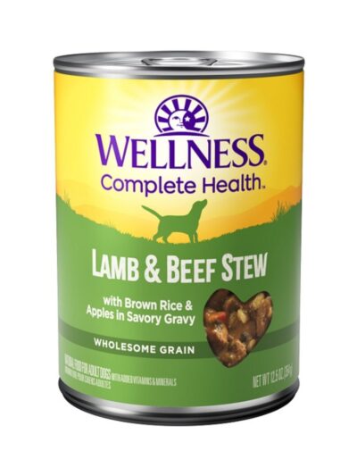 Wellness Dog Complete Health Stew Lamb Beef Brown Rice & Apple 12.5oz. (Case of 12)