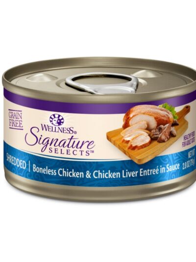 Wellness Cat Core Signature Select Shredded Chicken Chicken Liver Entrée 2.8oz. (Case of 12)