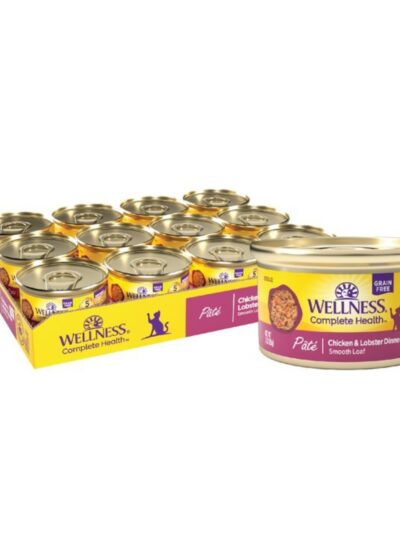Wellness Cat Complete Health Grain-free Chicken Lobster Pate 3oz. (Case of 24)