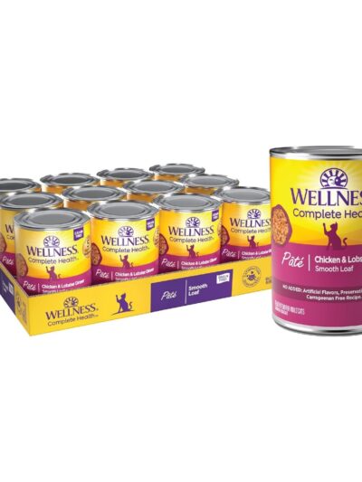 Wellness Cat Complete Health Grain-free Chicken Lobster Pate 12.5oz. (Case of 12)