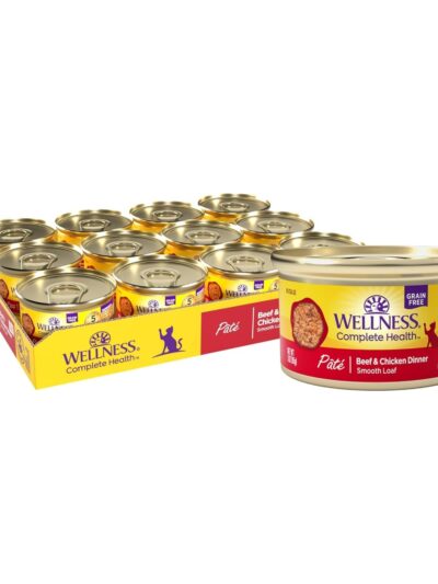Wellness Cat Complete Health Grain-free Beef Chicken Pate 3oz. (Case of 24)